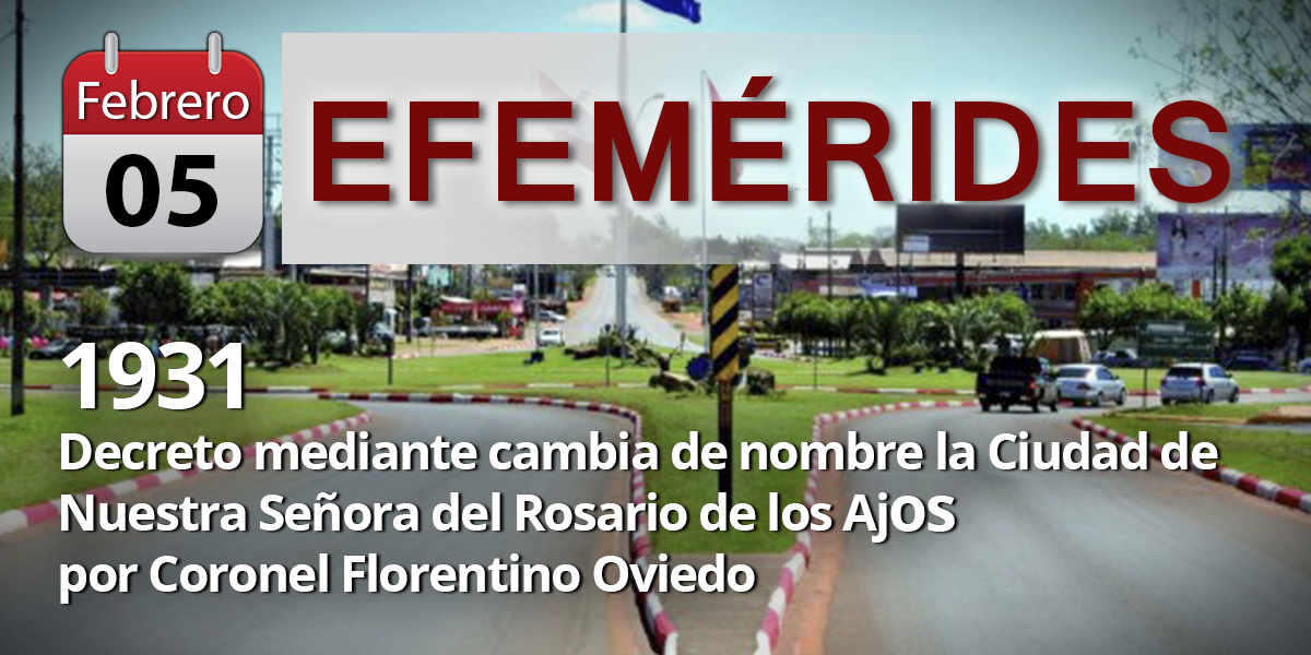 EFEMERIDES CIUDAD DE CORONEL OVIEDO RADIO NACIONAL