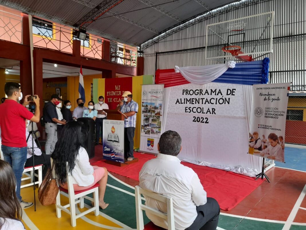 Lanzan programas Almuerzo y Merienda Escolar en Ñeembucú