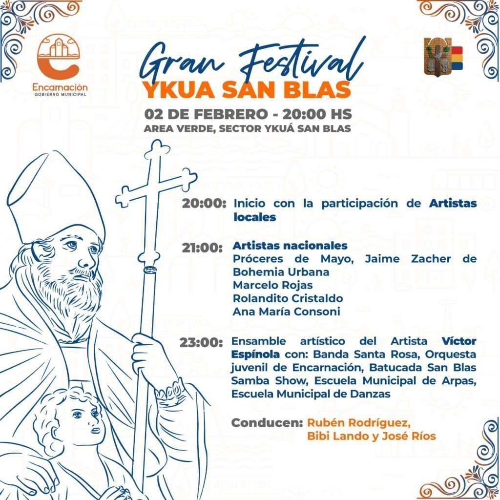 Festival Ykuá San Blas Contará Con La Participación De Artistas Nacionales Radio Nacional 7467