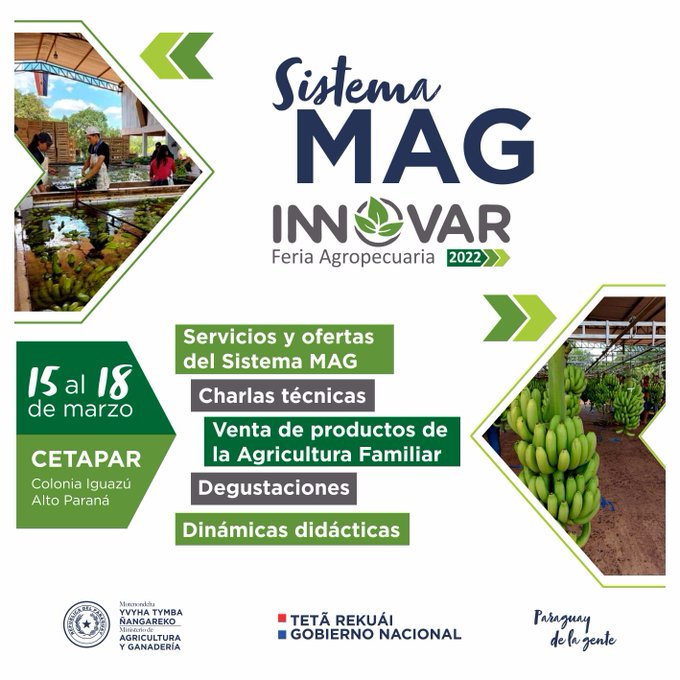 Feria Agropecuaria Innovar se realizará del 15 al 18 de marzo en Alto